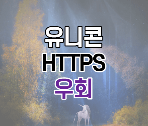 유니콘 HTTPS 우회 이미지
