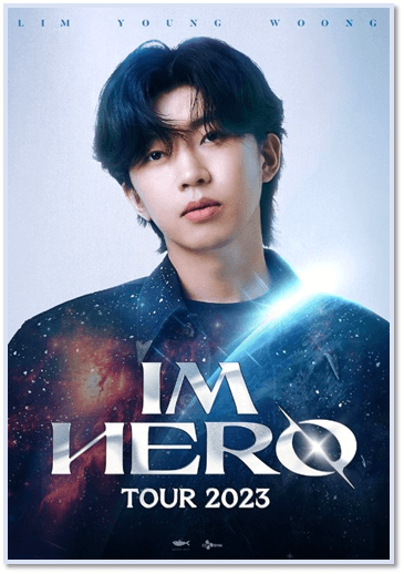 임영웅 콘서트 IM HERO TOUR 2023 대전 공연 포스터